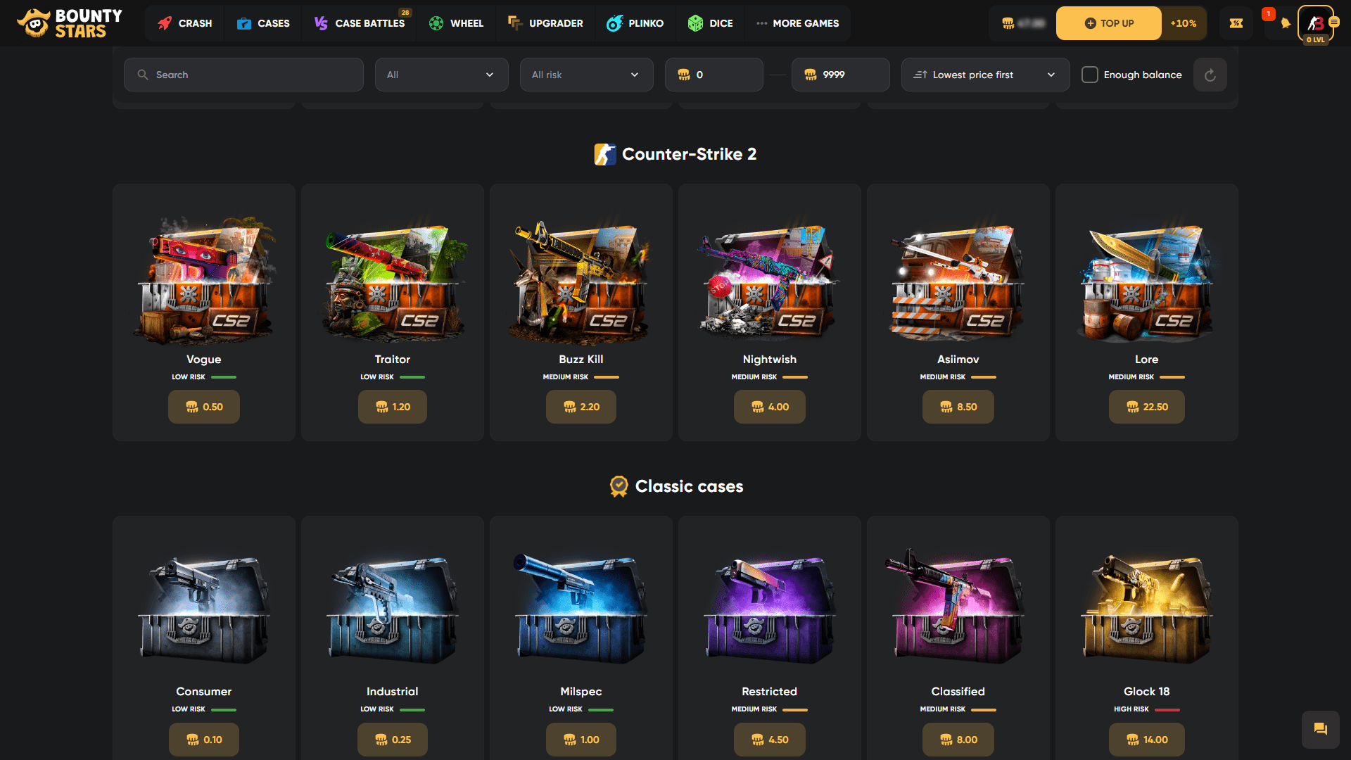 Bounty Stars Cases ScreenShot