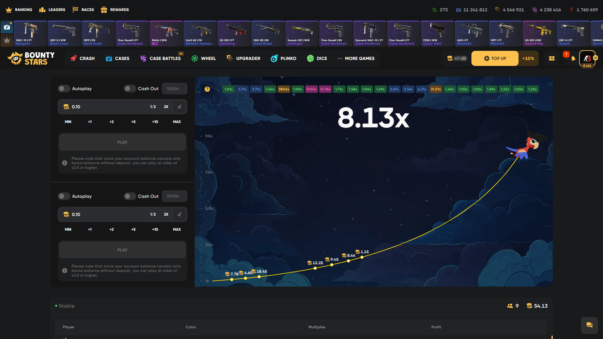 Bounty Stars Crash ScreenShot