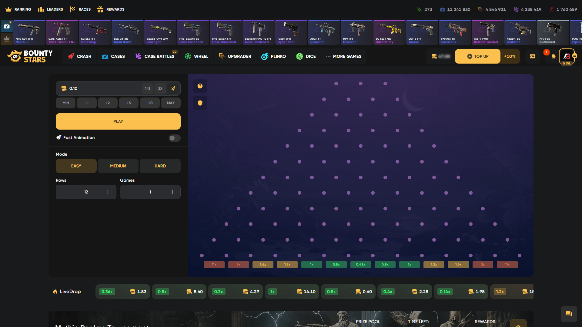 Bounty Stars Plinko ScreenShot