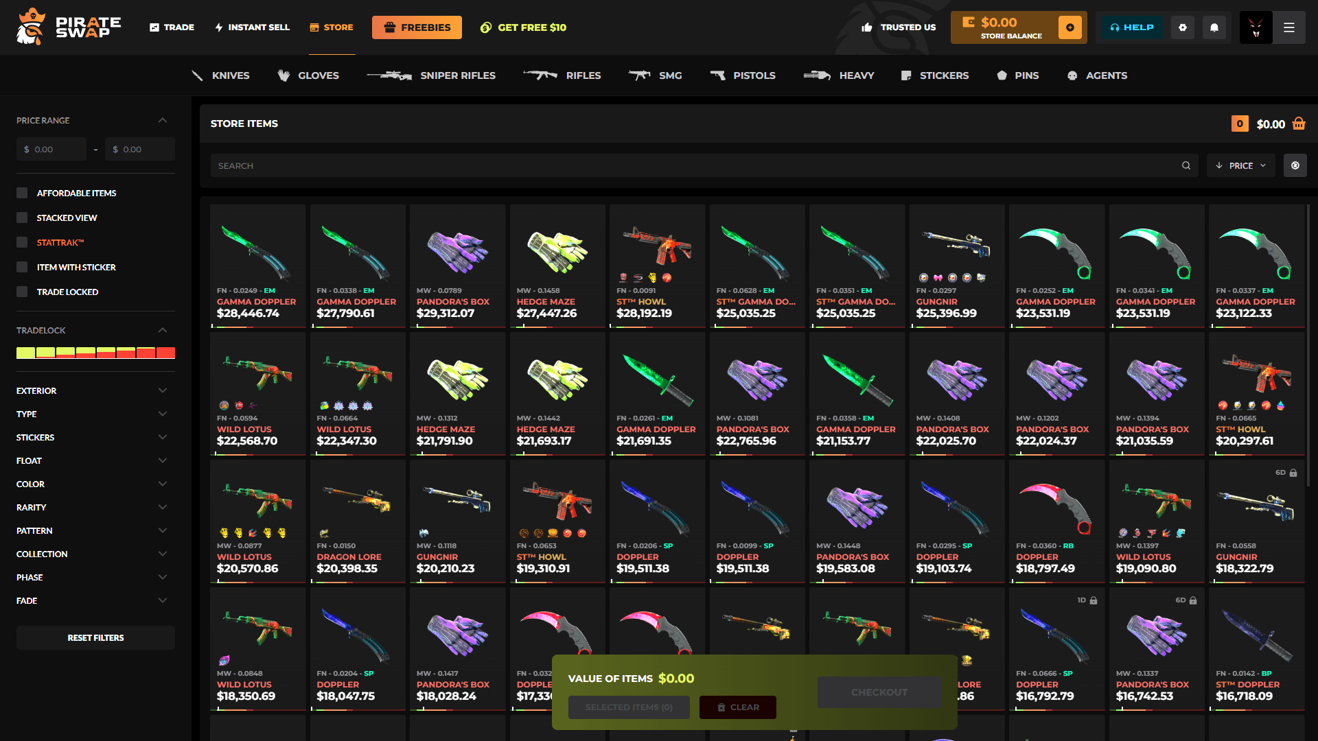 PirateSwap Store ScreenShot